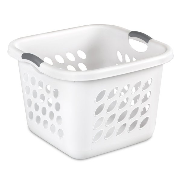 Sterilite White Plastic Laundry Basket 12178006